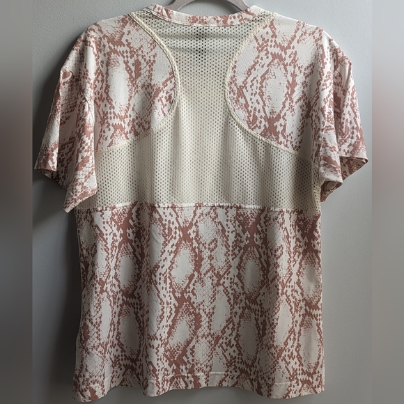 EUC... STELLA MCCARTNEY ADIDAS Snakeskin Print Sport Top SIZE L - Picture 6 of 9